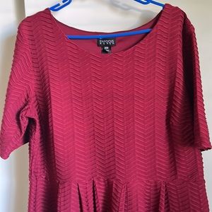 Plus Size Burgundy Dress 20W